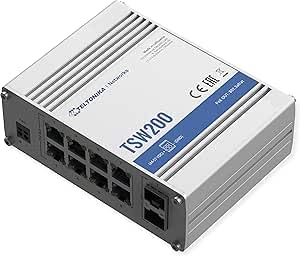 Teltonika TSW200000010 – Switch Industrial PoE+ sin Gestión