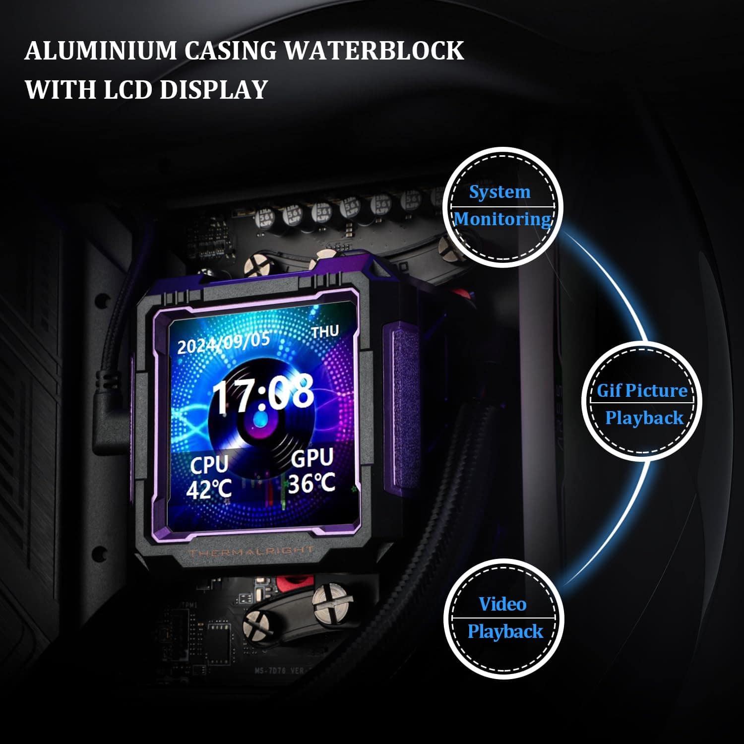 Refrigerador de CPU AIO Thermalright FW PRO 360 ARGB Negro, - Image 5