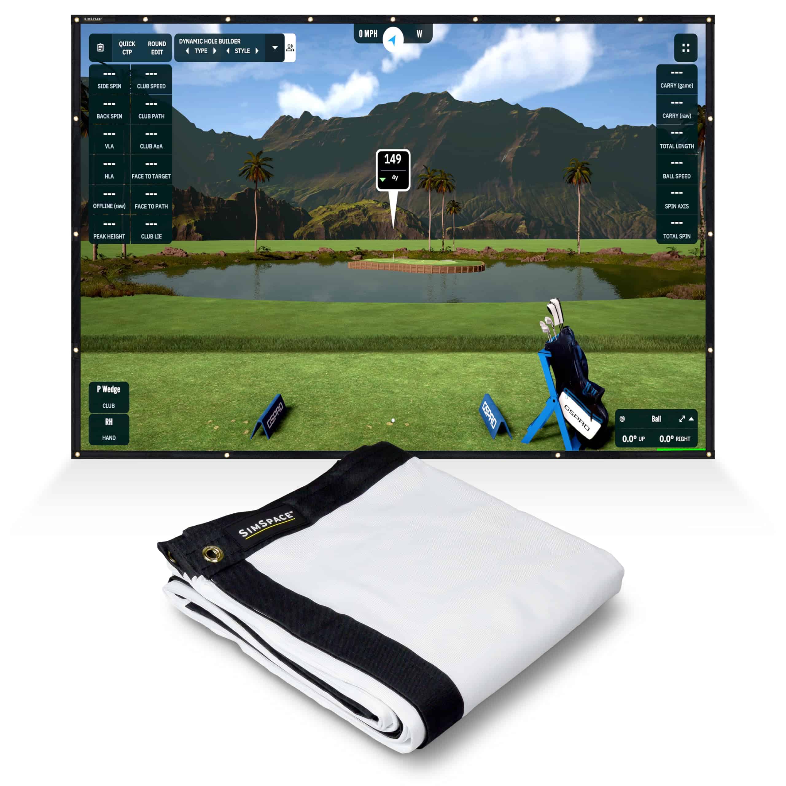 Pantalla de Impacto SimSpace Elite – Pantalla de Proyector