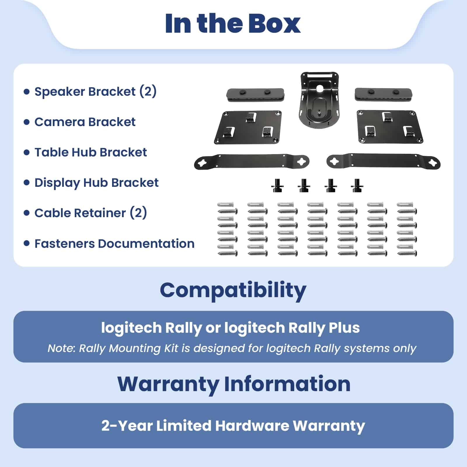 Kit de Montaje para Videoconferencias, Soporte Compatible - Imagen 8