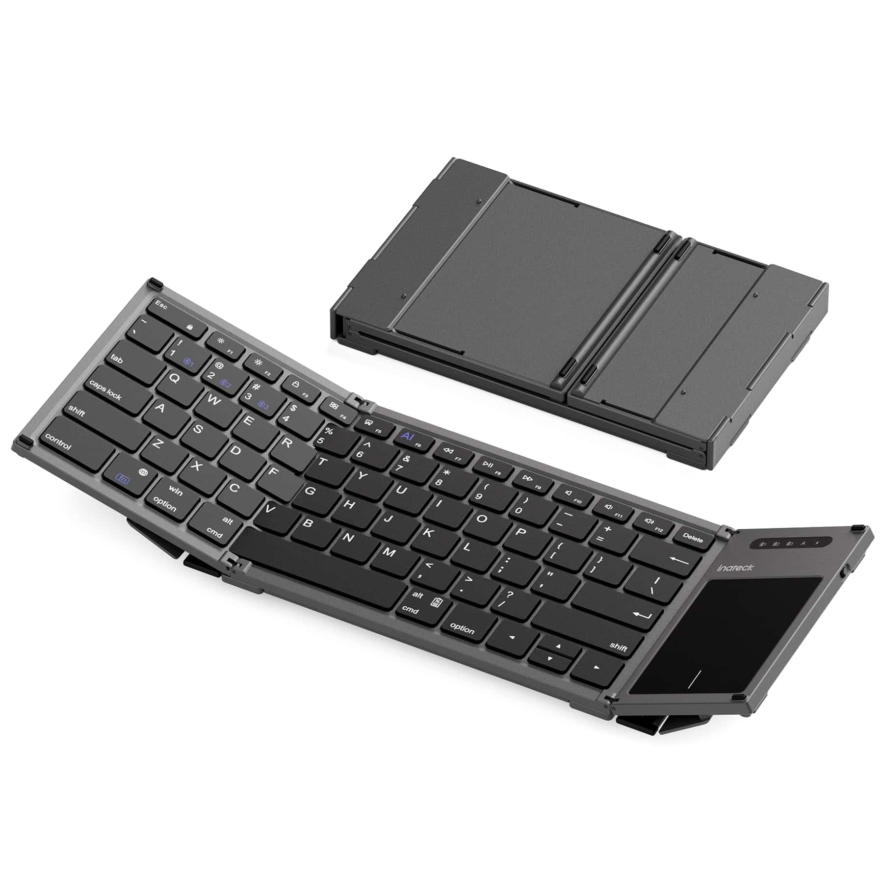 Teclado plegable AI Inateck con panel táctil, teclado mini