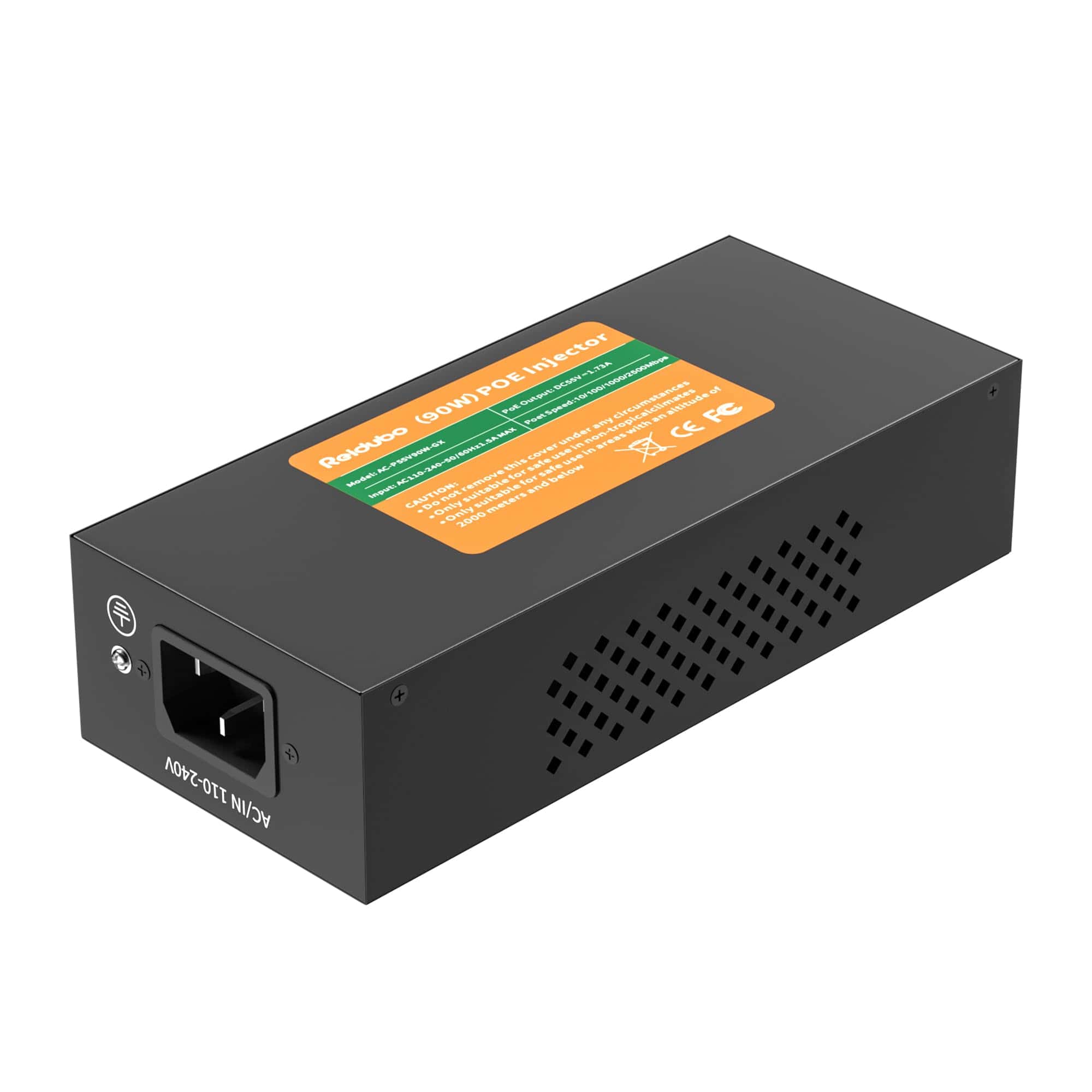 Adaptador PoE Injector 2.5Gb 90W, Compatible con IEEE