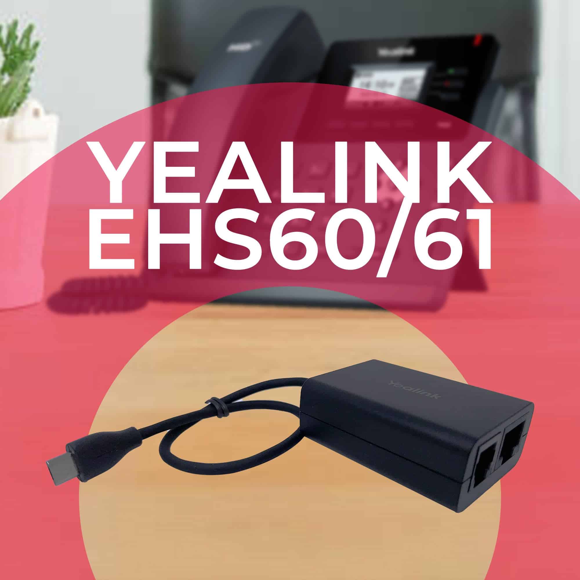 Adaptador de auriculares inalámbricos Yealink EHS61 - - Imagen 3