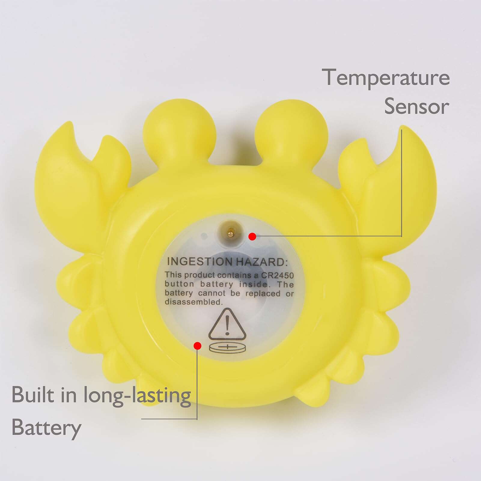 Termómetro de Baño para Bebés con Pantalla -Amarillo brillan - Imagen 6