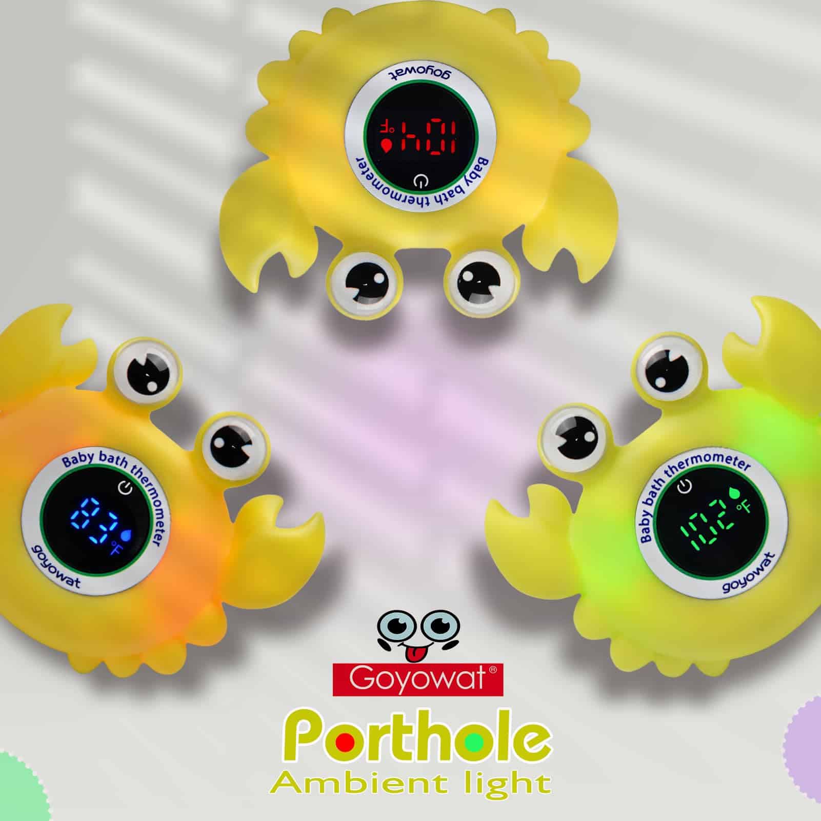 Termómetro de Baño para Bebés con Pantalla -Amarillo brillan - Imagen 3