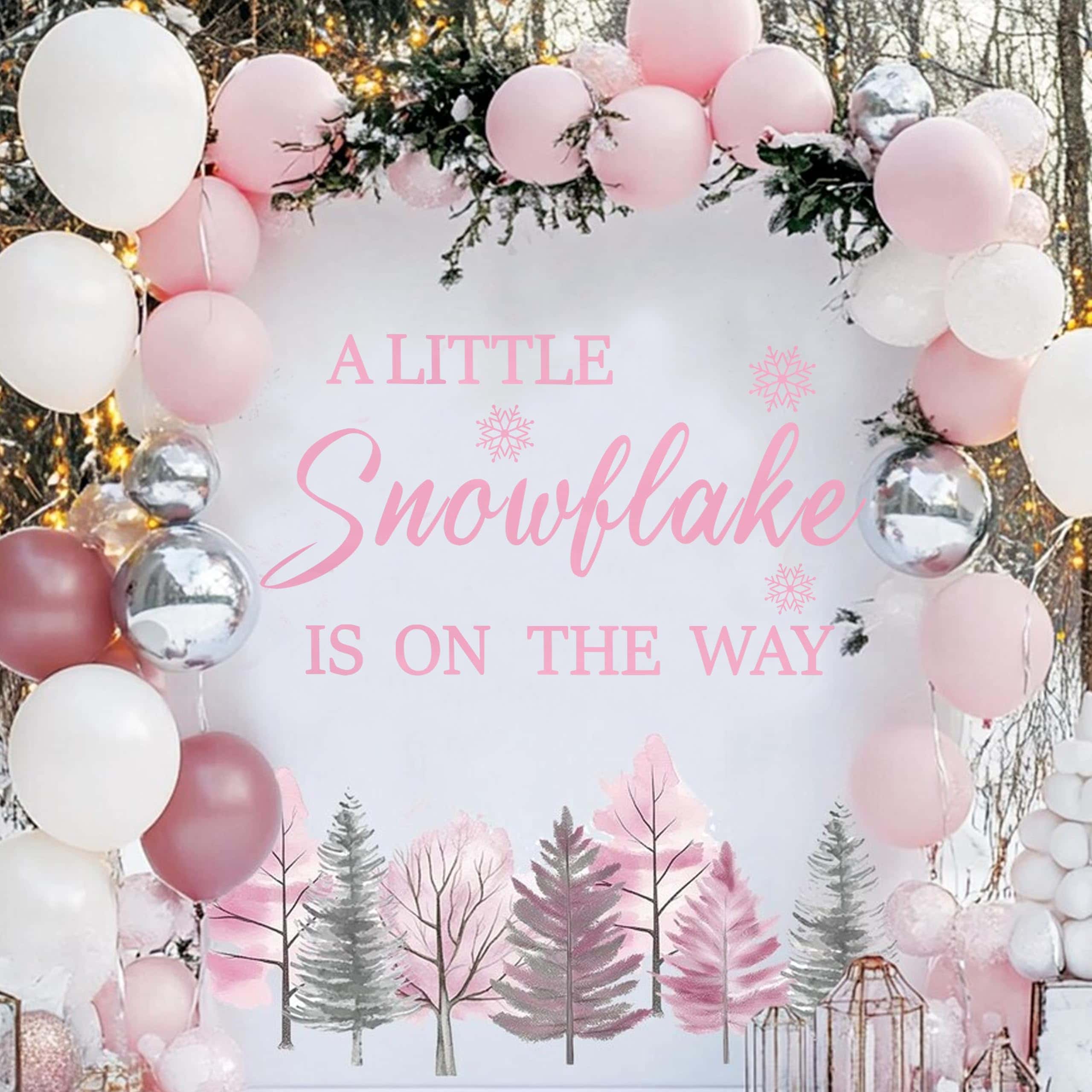 Decoración para Baby Shower Pequeño Copo de Nieve - - Image 4