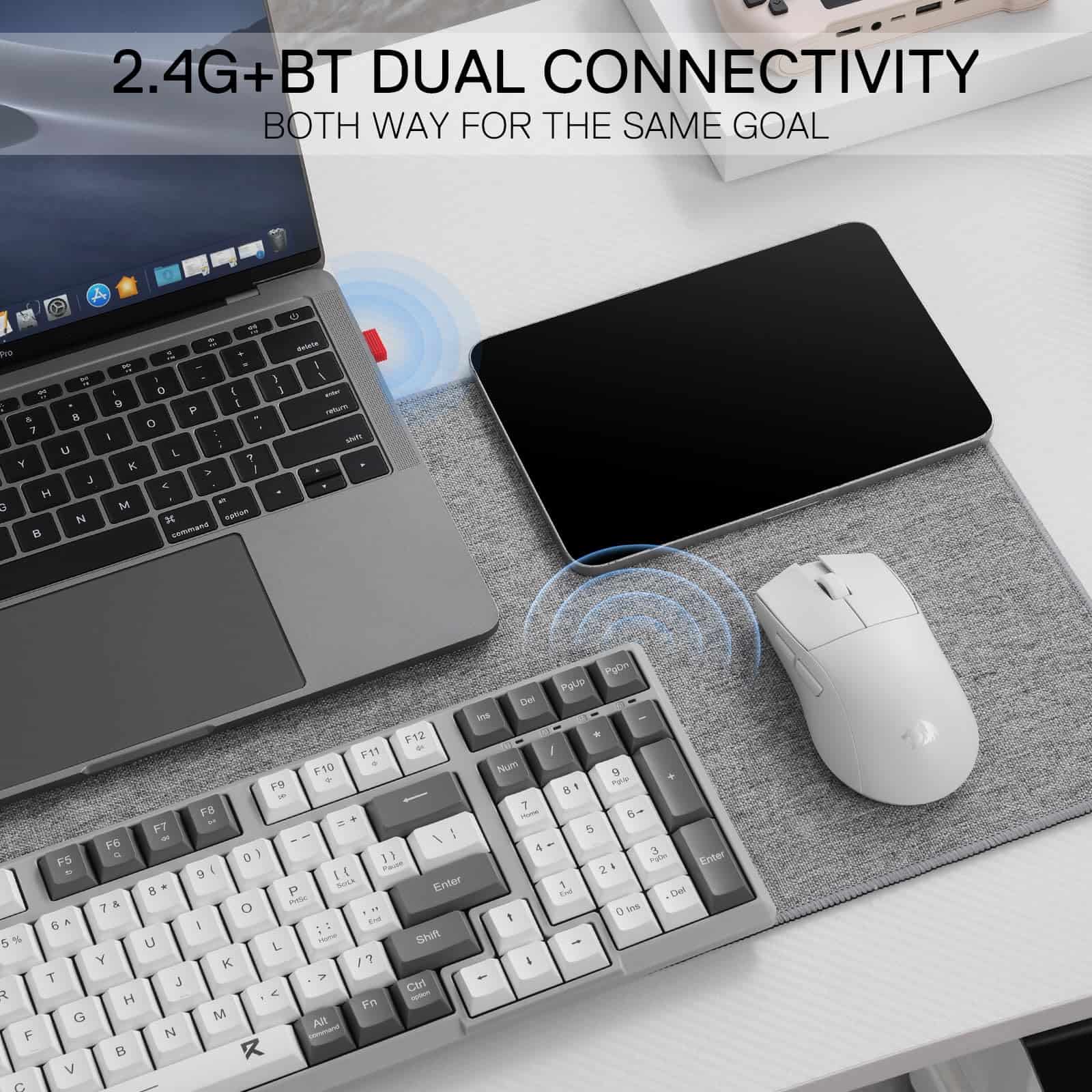 Teclado de computadora inalámbrico -Gris Lima - Imagen 4