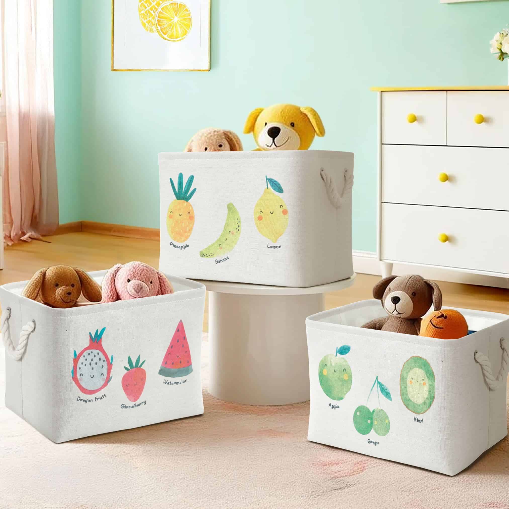 Cestas de Almacenamiento de Juguetes DECOMOMO -Estampado de