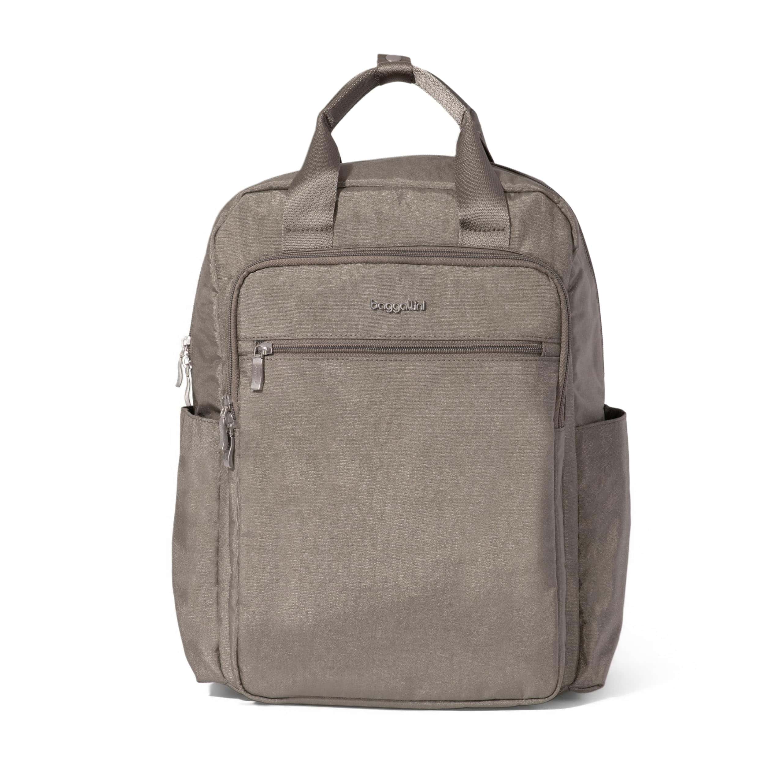 Mochila para Laptop Baggallini Commuter - -Plata Brillante