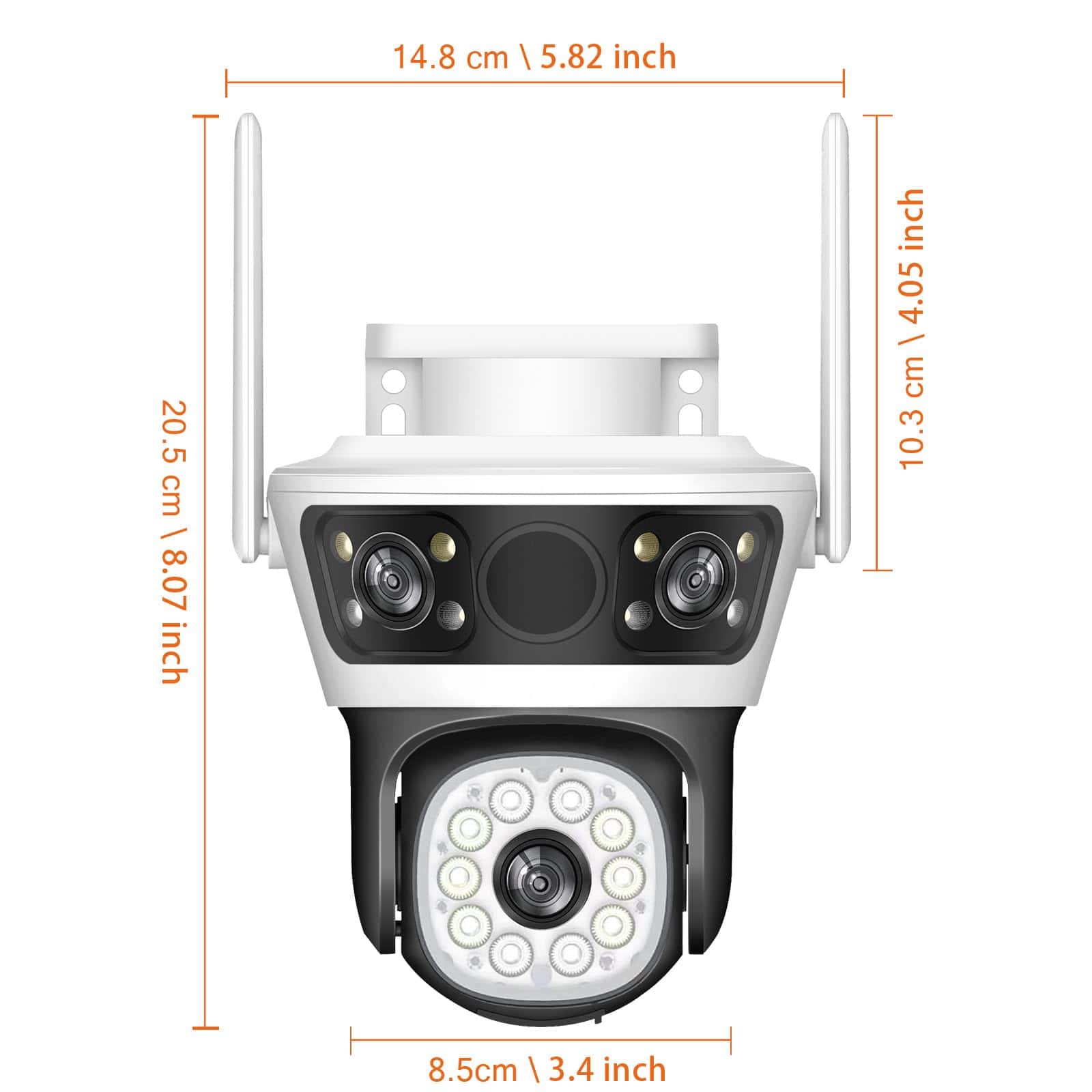 Cámara de Seguridad Exterior 2.4G WiFi PTZ Cámara Exterior - Imagen 9