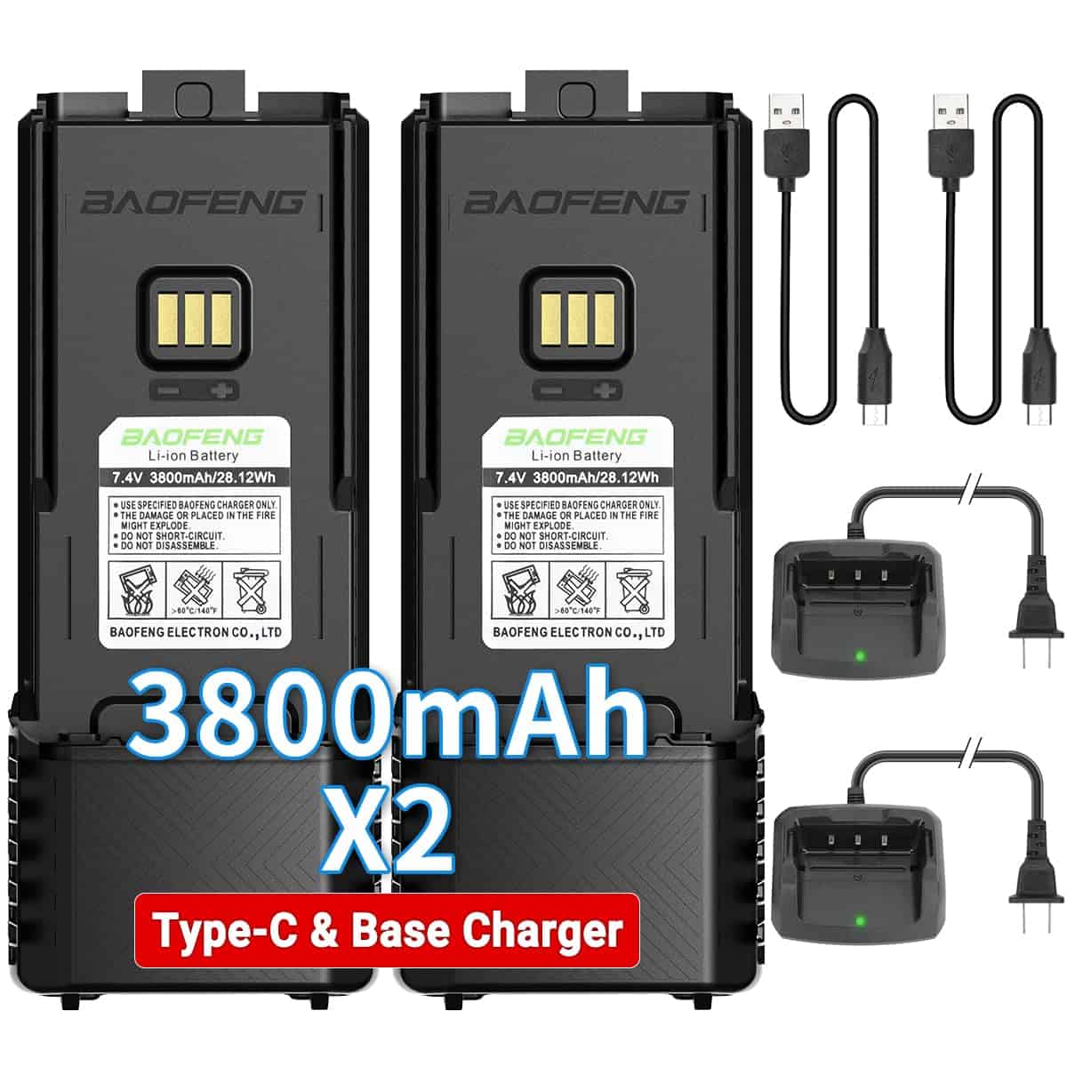 Batería Recargable de Alta Capacidad BAOFENG 5RM 3800mAh