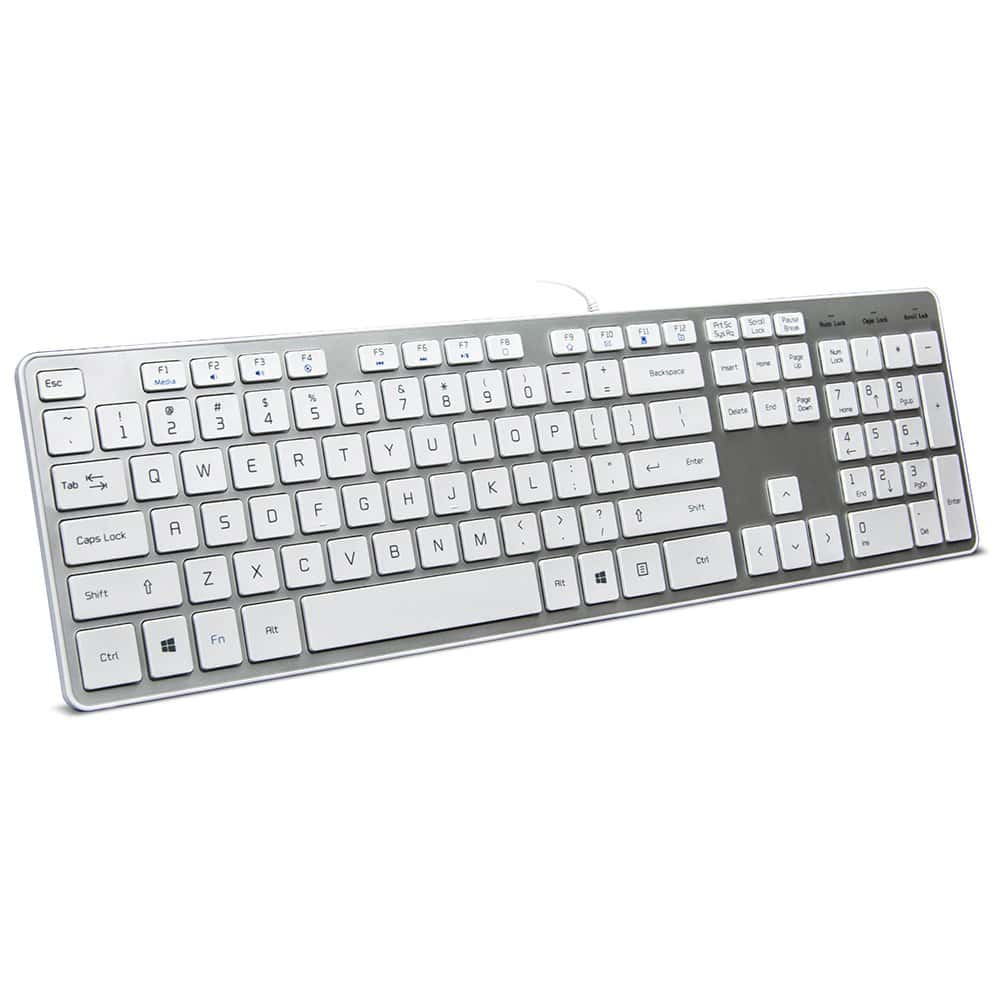 Teclado con cable B.FRIENDIT, teclas de chocolate