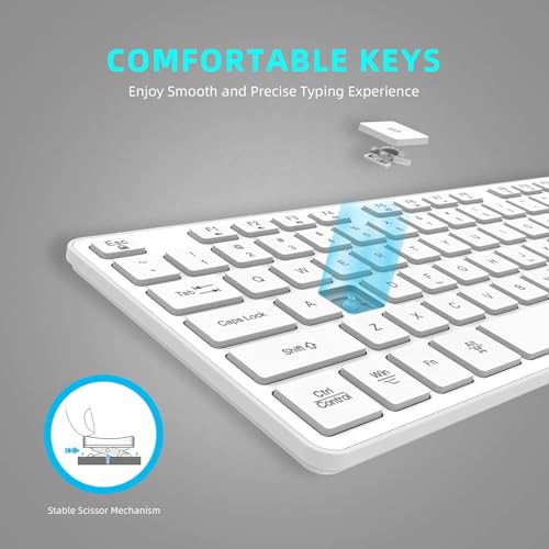 Teclado Inalámbrico BFRIENDit Ultra - Teclas -Blanco - Image 3