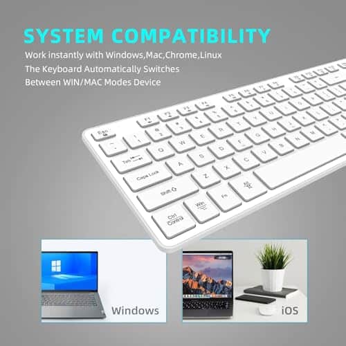 Teclado Inalámbrico BFRIENDit Ultra - Teclas -Blanco - Image 9