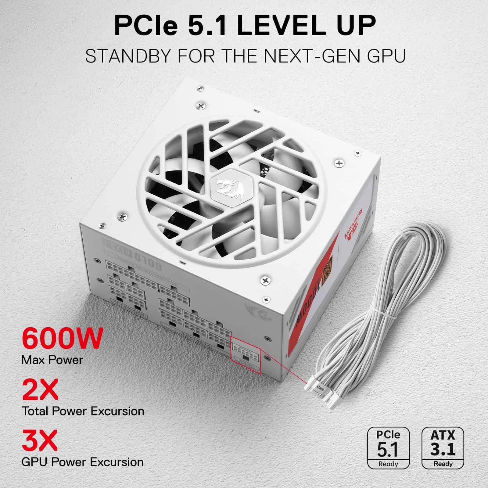 Fuente de alimentación Redragon RGMS-1000W PRO -completos - Image 4