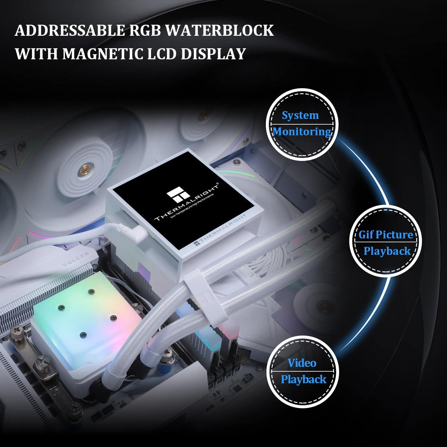 Thermalright Hyper Vision 360 UB ARGB White AIO CPU Liquid - Image 5