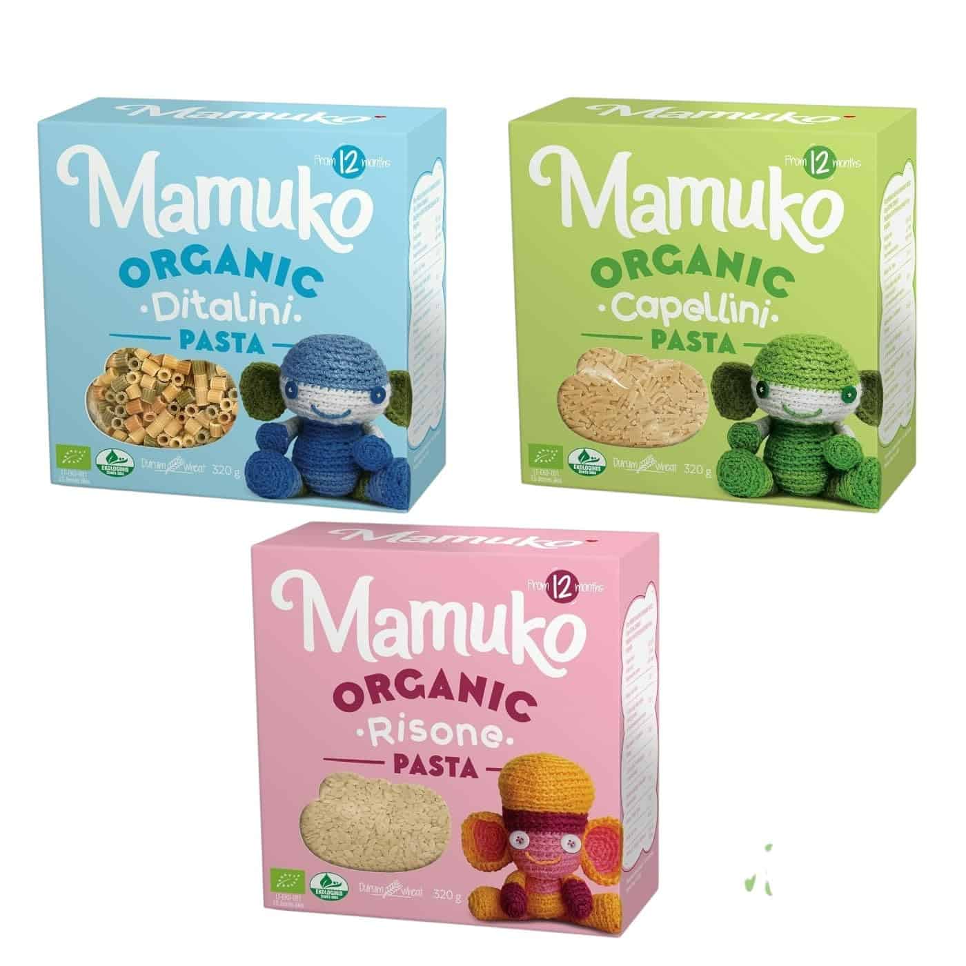 Mamuko Organic The Beginning Pasta's 3 Pack Varity Mix