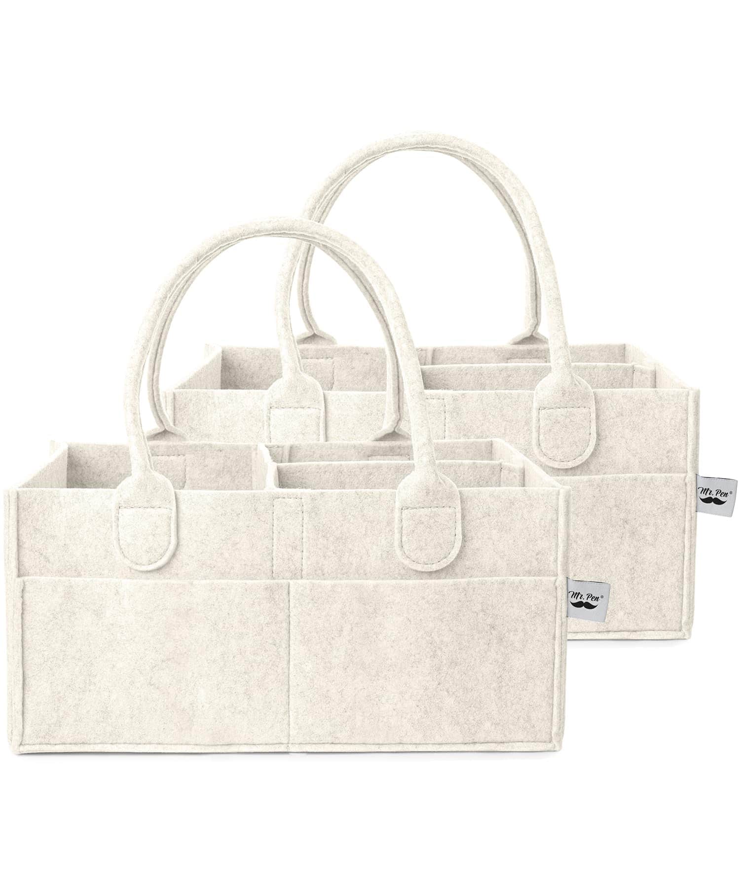 Organizador de Pañales para Bebé Mr. Pen, 2 Pack, Beige,