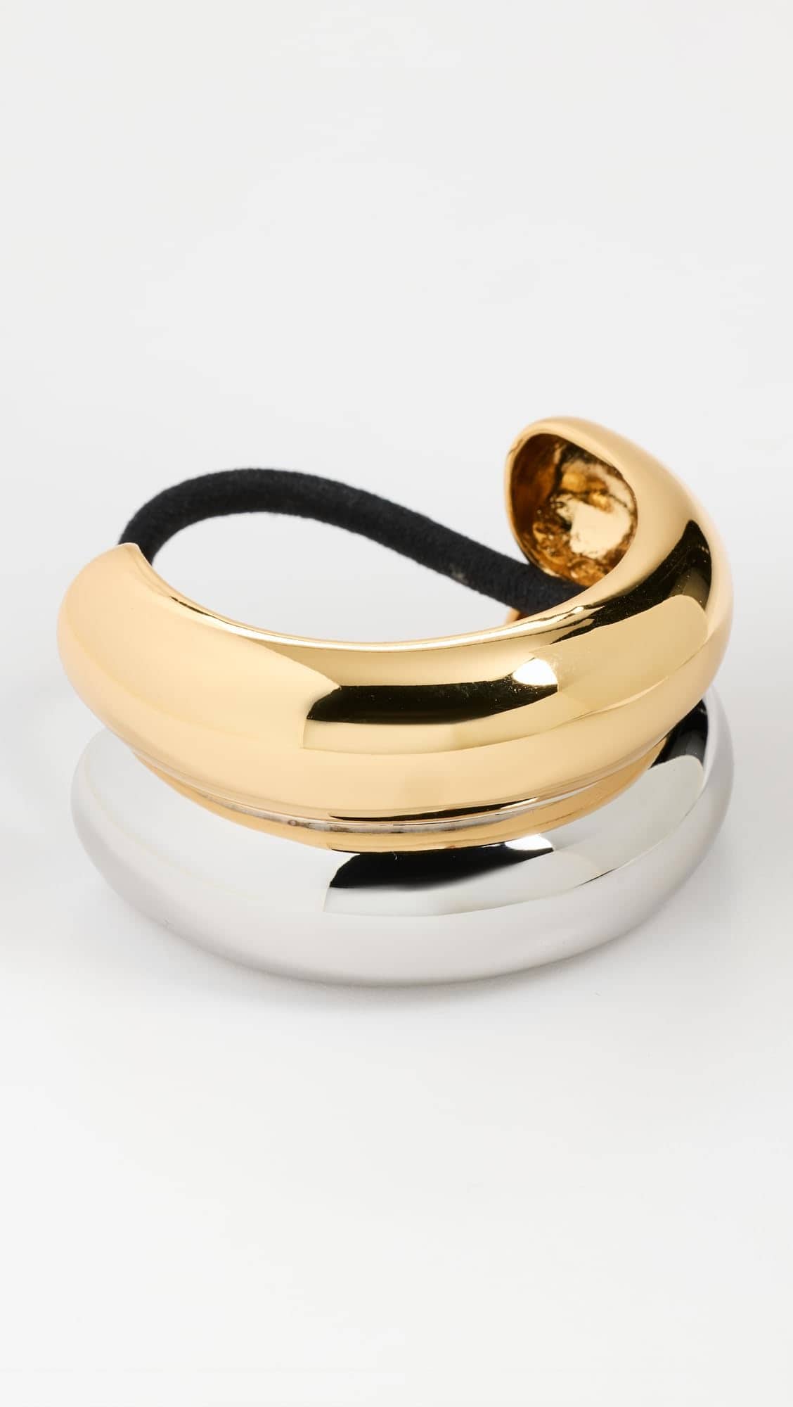 LELET NY Cuff de Cola de Caballo Doble Arco Brillante para - Image 3