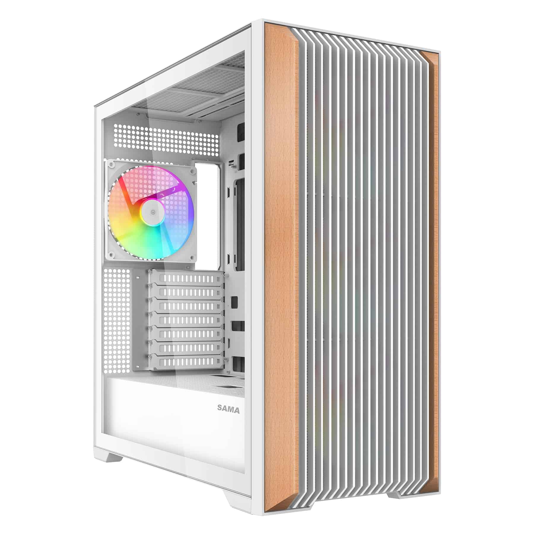 Gabinete de PC SAMA Z60 de Nogal Genuino, Gabinete de PC de
