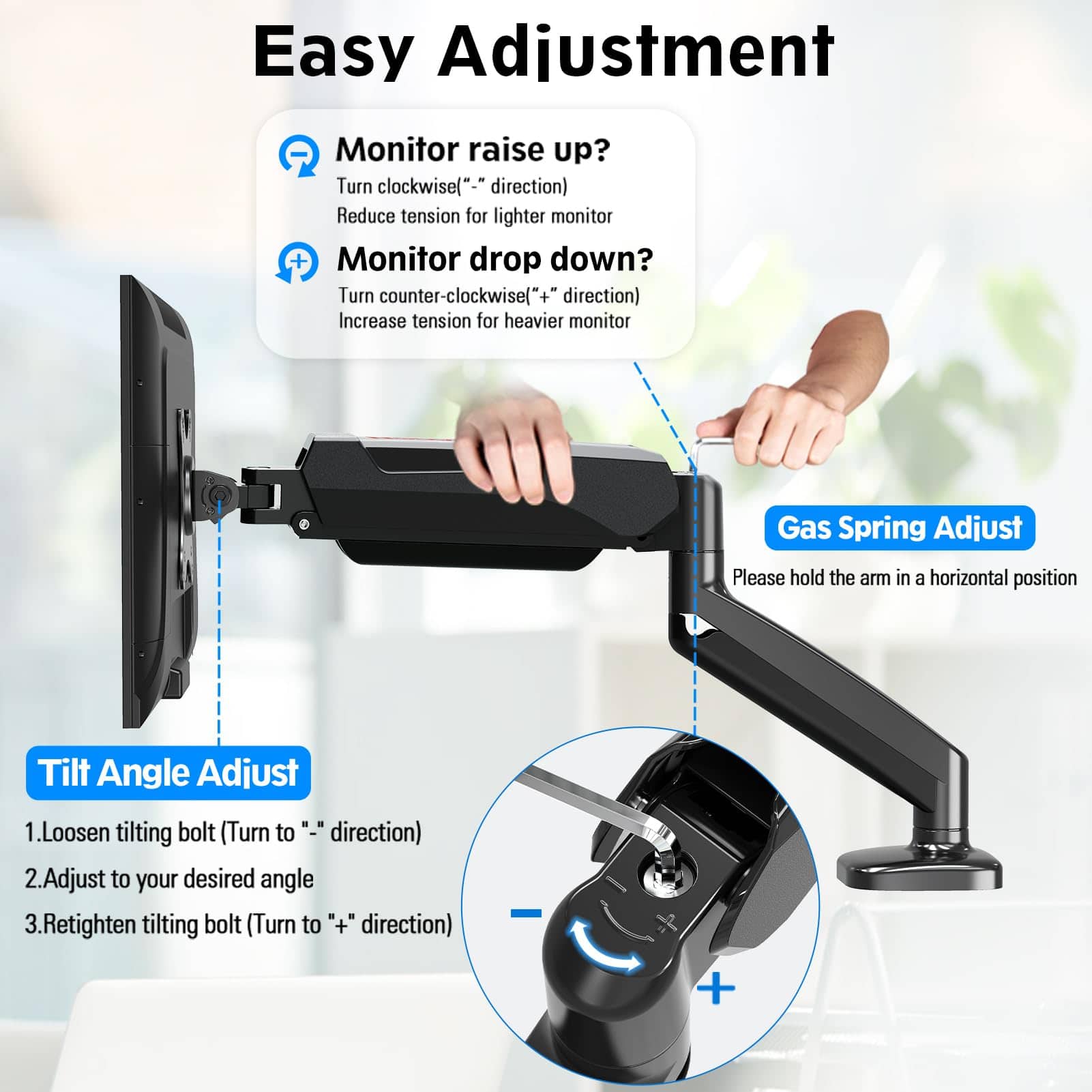Soporte de Monitor Individual Redragon GMK914 - Brazos - Imagen 8