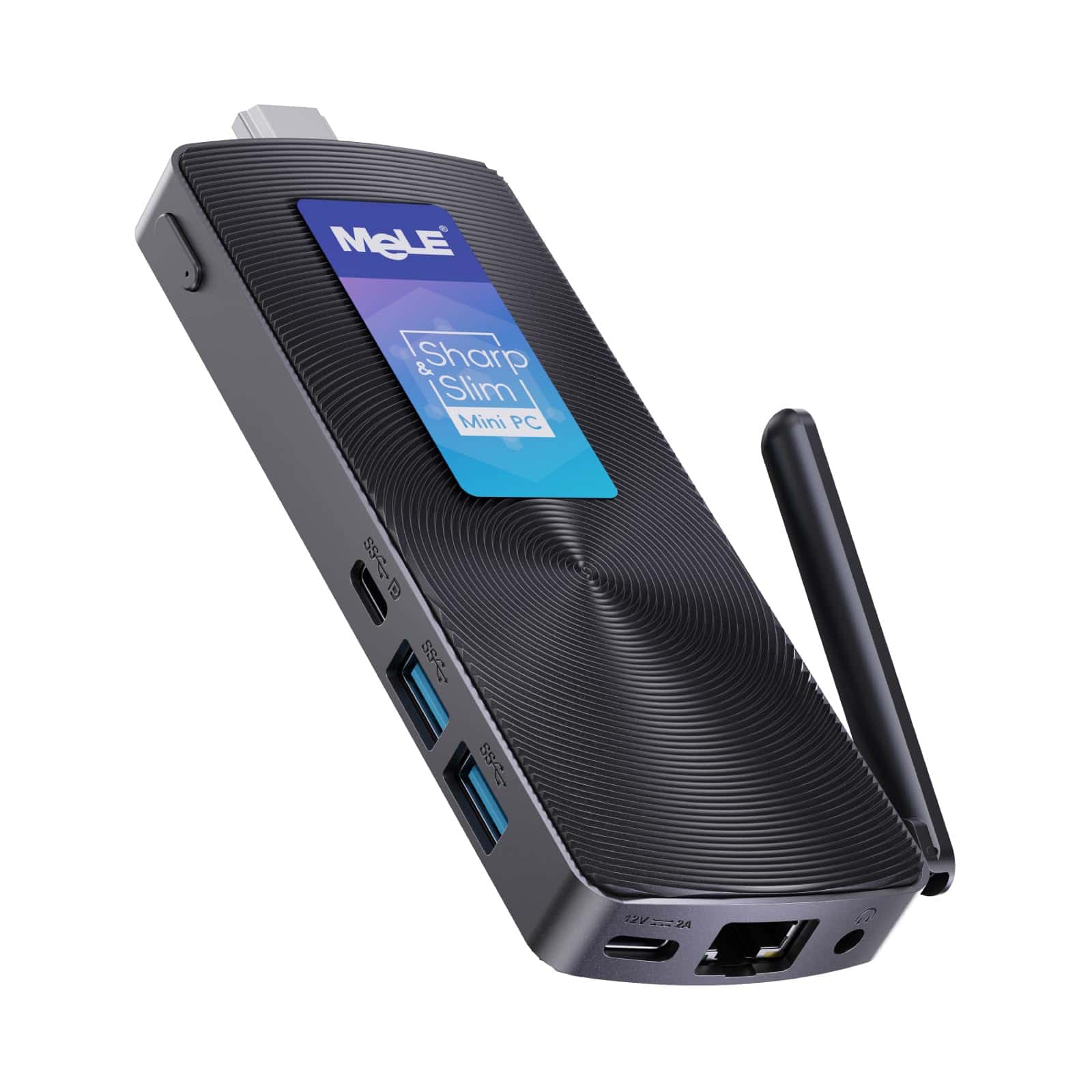 MeLE Fanless Mini PC Stick PCG02,12th N100 8GB 128GB,Mini