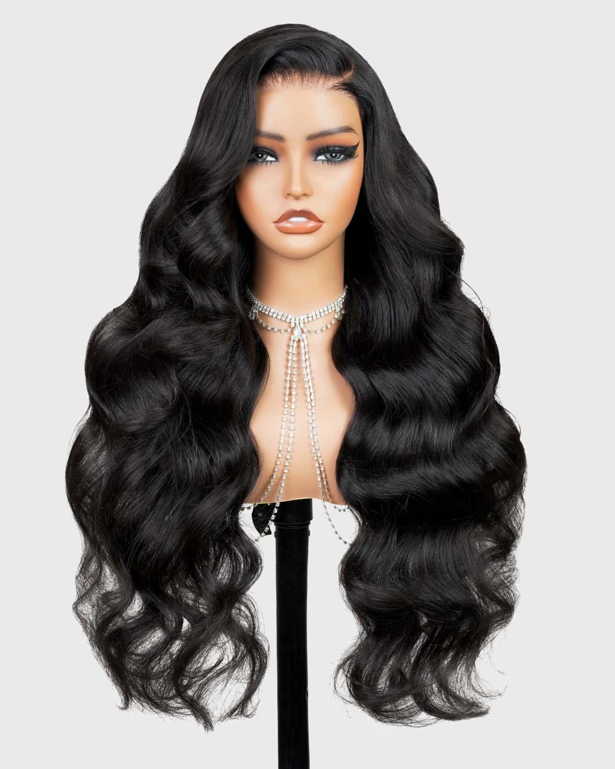 Pelucas de Cierre Megalook 6x5 Onda Bouncy de Pelo Humano