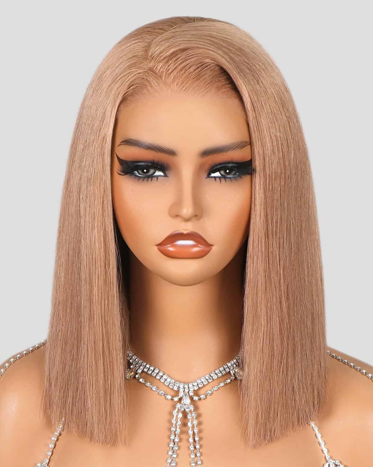 Peluca de Cabello Megalook Bob de Cabello Humano Pelucas de